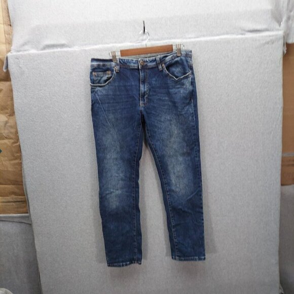 Company 81 Spencer Straight Classic Fit Jeans Men's W34xL30 Blue 5-Pocket Cotton - Picture 1 of 7